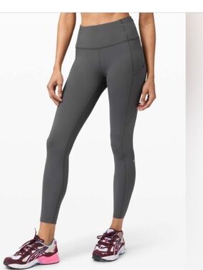 Lululemon Fast & Free Tight Legging Heather Grey | 6